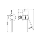 Nero Mecca Care Shower Mixer Includes In-Wall Body - Matte White - NR221911xMW