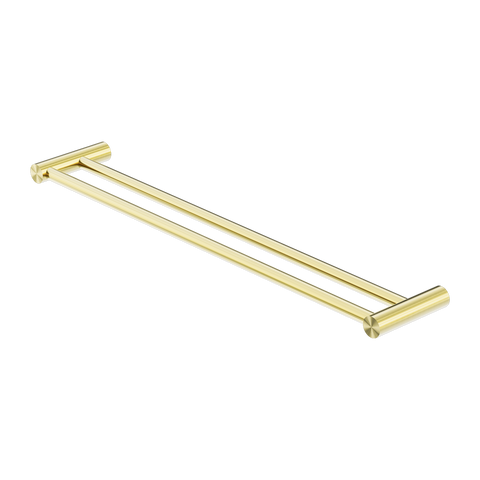 Nero New Mecca Double Towel Rail 600mm - Brushed Gold