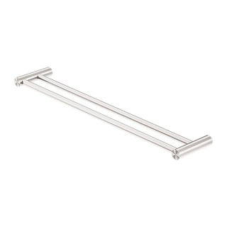 Nero New Mecca Double Towel Rail 800mm - Brushed Nickel - NR2330dBN