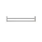 Nero New Mecca Double Towel Rail 800mm - Brushed Nickel - NR2330dBN