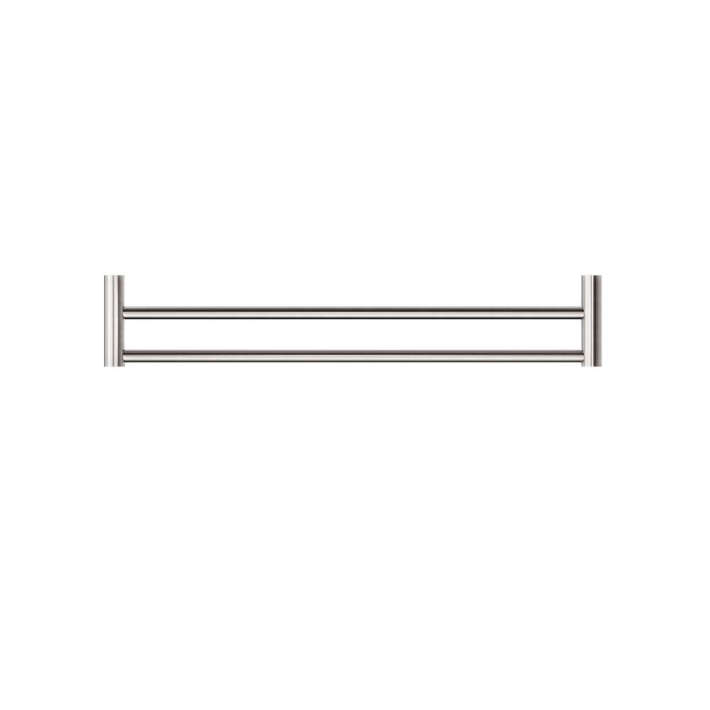 Nero New Mecca Double Towel Rail 800mm - Brushed Nickel - NR2330dBN