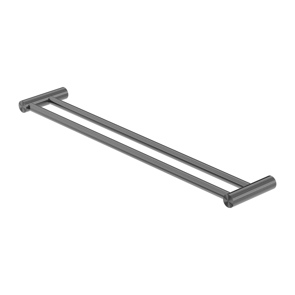 Nero New Mecca Double Towel Rail 600mm - Gun Metal - NR2324dGM