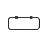 Nero New Mecca Towel Ring - Matte Black - NR2380aMB