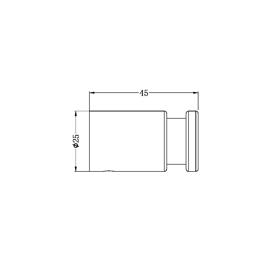 Nero New Mecca Robe Hook - Gun Metal - NR2382GM