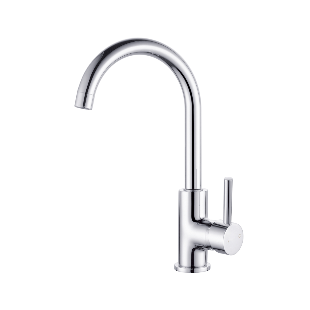Nero Dolce Gooseneck Sink Mixer - LF Chrome - NR250807CH