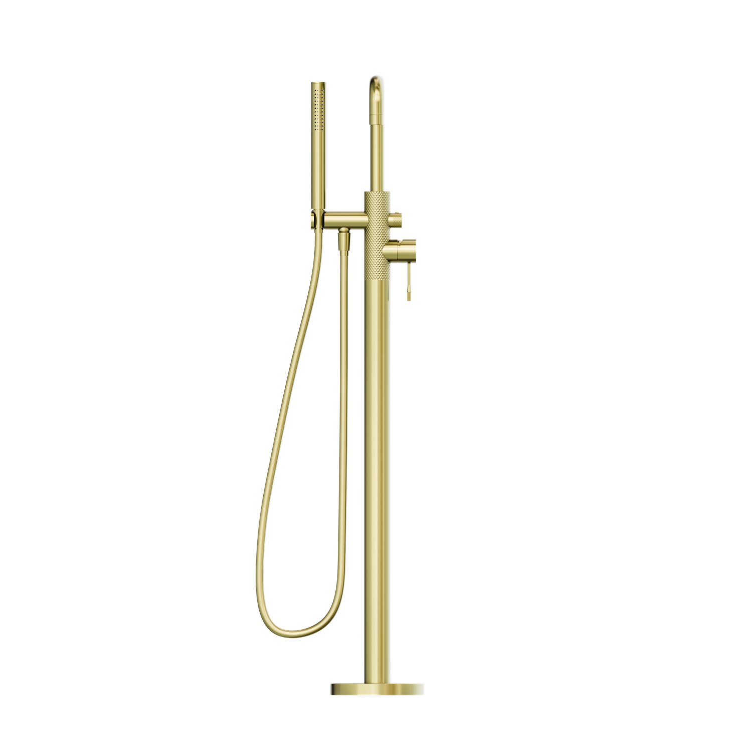 Nero Opal Freestanding Bath Mixer With Hand Shower - Brushed Gold - NR251903aBG