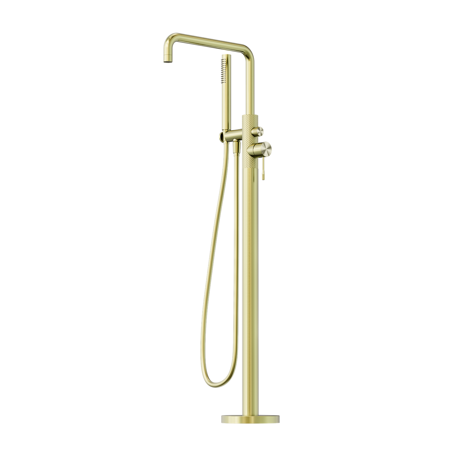 Nero Opal Freestanding Bath Mixer With Hand Shower - Brushed Gold - NR251903aBG