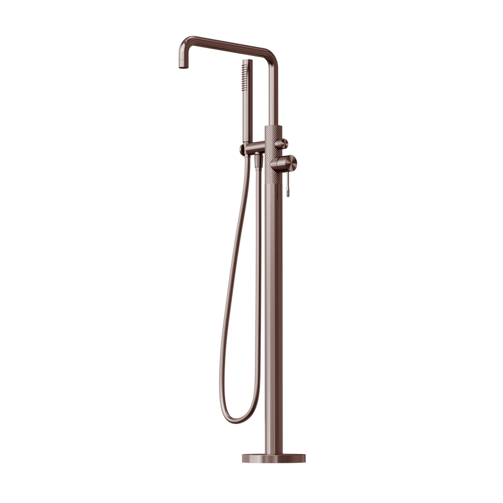 Nero Opal Freestanding Bath Mixer With Hand Shower - Brushed Bronze - NR251903aBZ