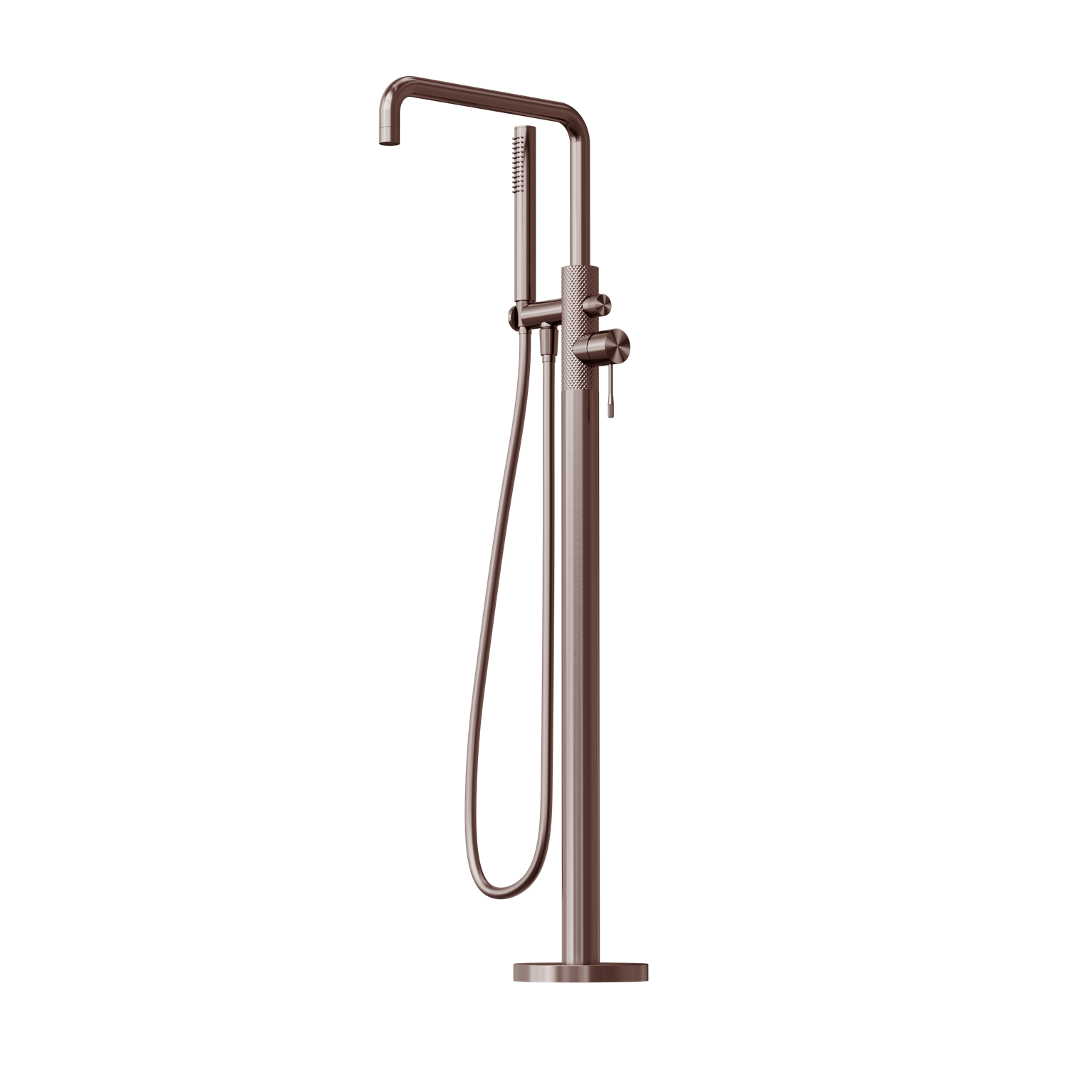 Nero Opal Freestanding Bath Mixer With Hand Shower - Brushed Bronze - NR251903aBZ