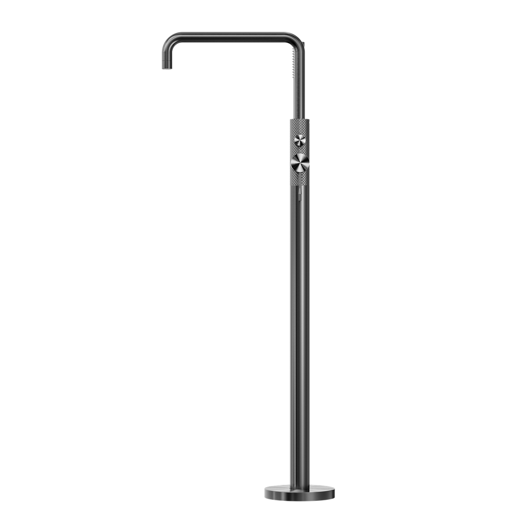 Nero Opal Freestanding Bath Mixer With Hand Shower - Graphite - NR251903aGR