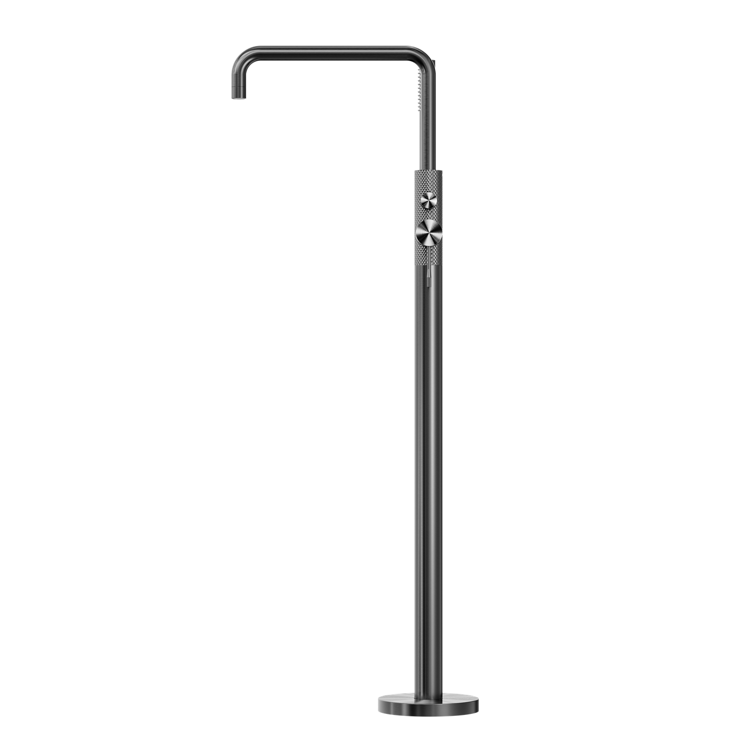 Nero Opal Freestanding Bath Mixer With Hand Shower - Graphite - NR251903aGR
