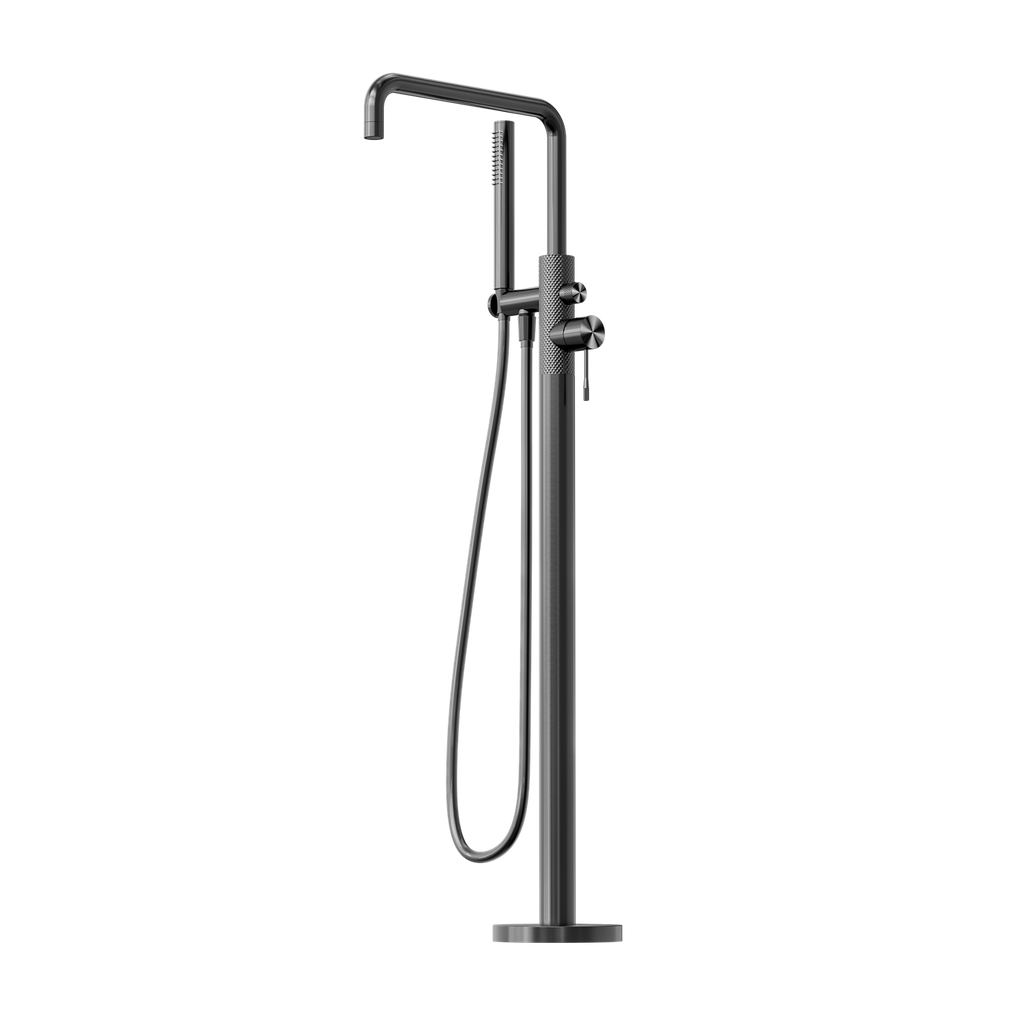Nero Opal Freestanding Bath Mixer With Hand Shower - Graphite - NR251903aGR