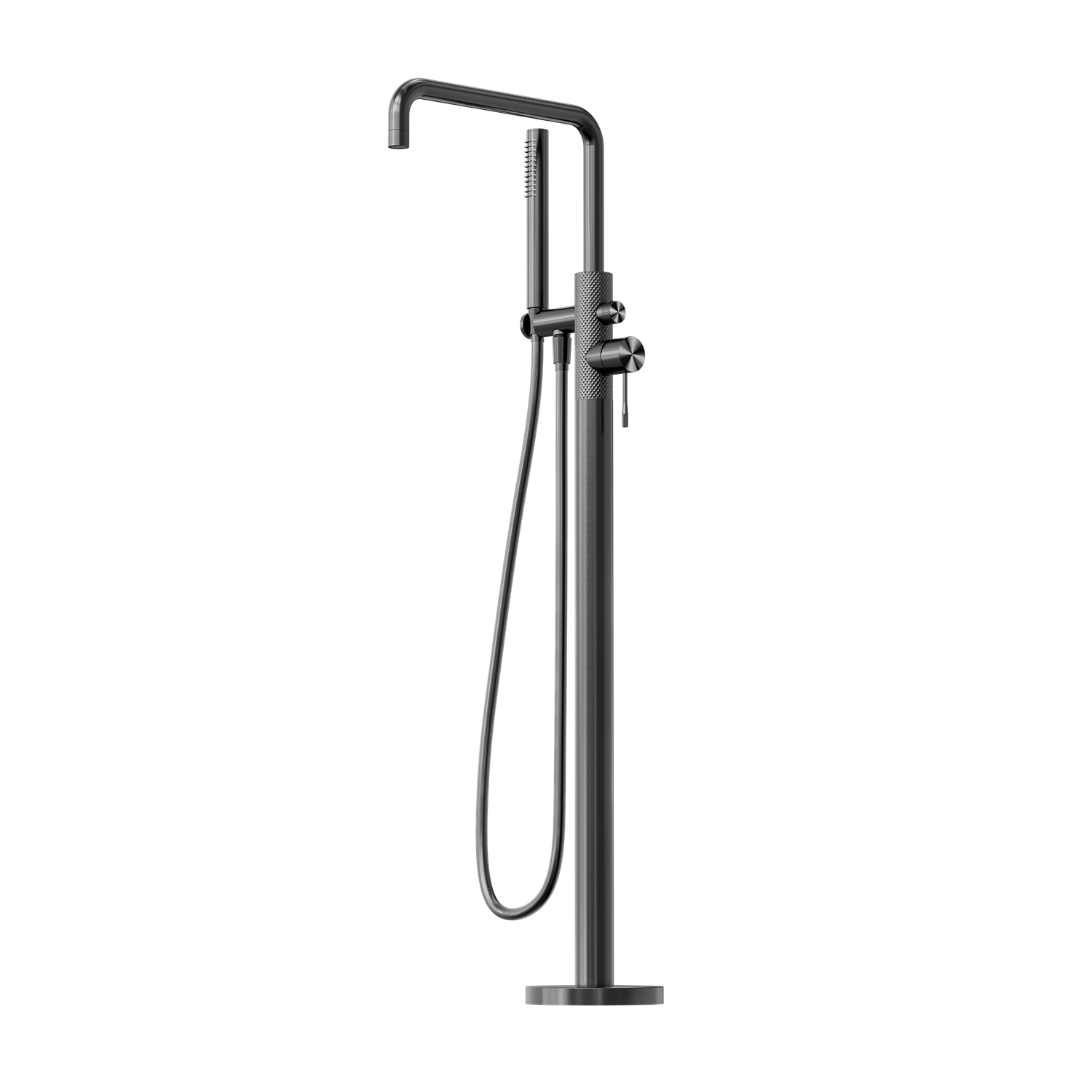 Nero Opal Freestanding Bath Mixer With Hand Shower - Graphite - NR251903aGR