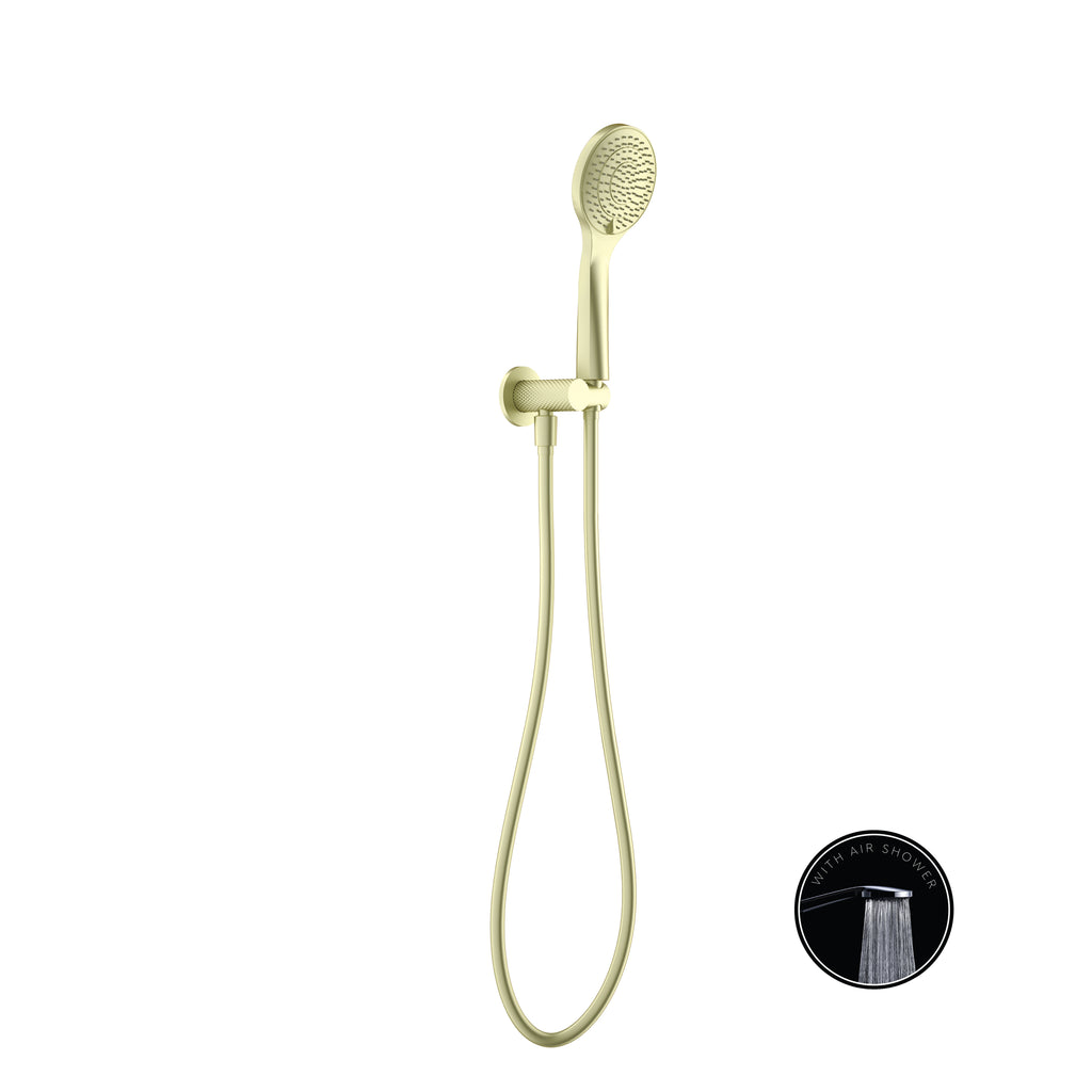 Nero Opal Shower On Bracket With Air Shower - Brushed Gold - NR251905BG
