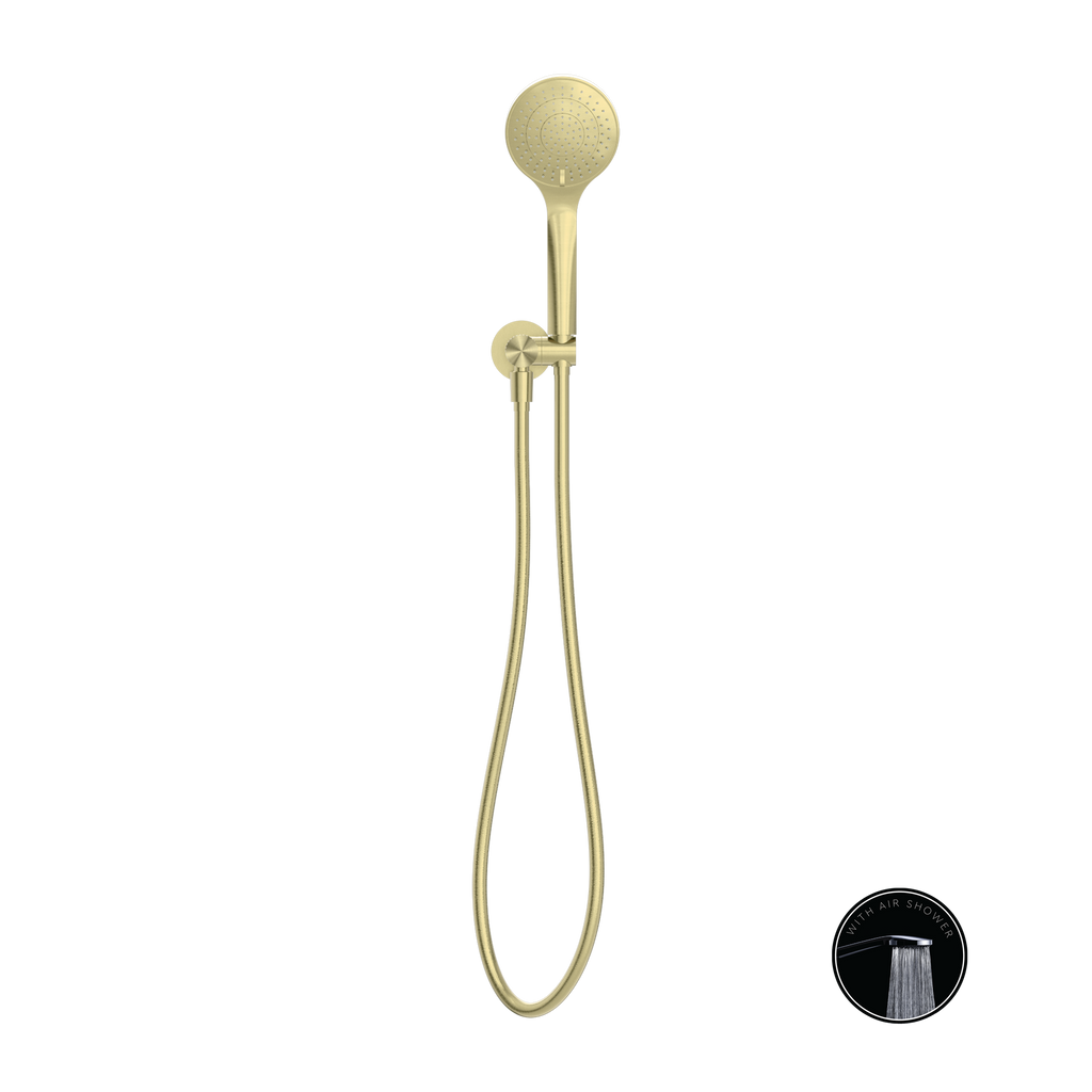 Nero Opal Shower On Bracket With Air Shower - Brushed Gold - NR251905BG