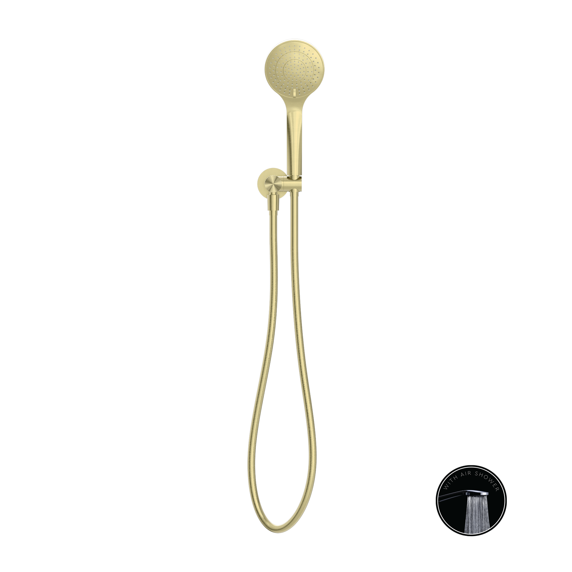 Nero Opal Shower On Bracket With Air Shower - Brushed Gold - NR251905BG