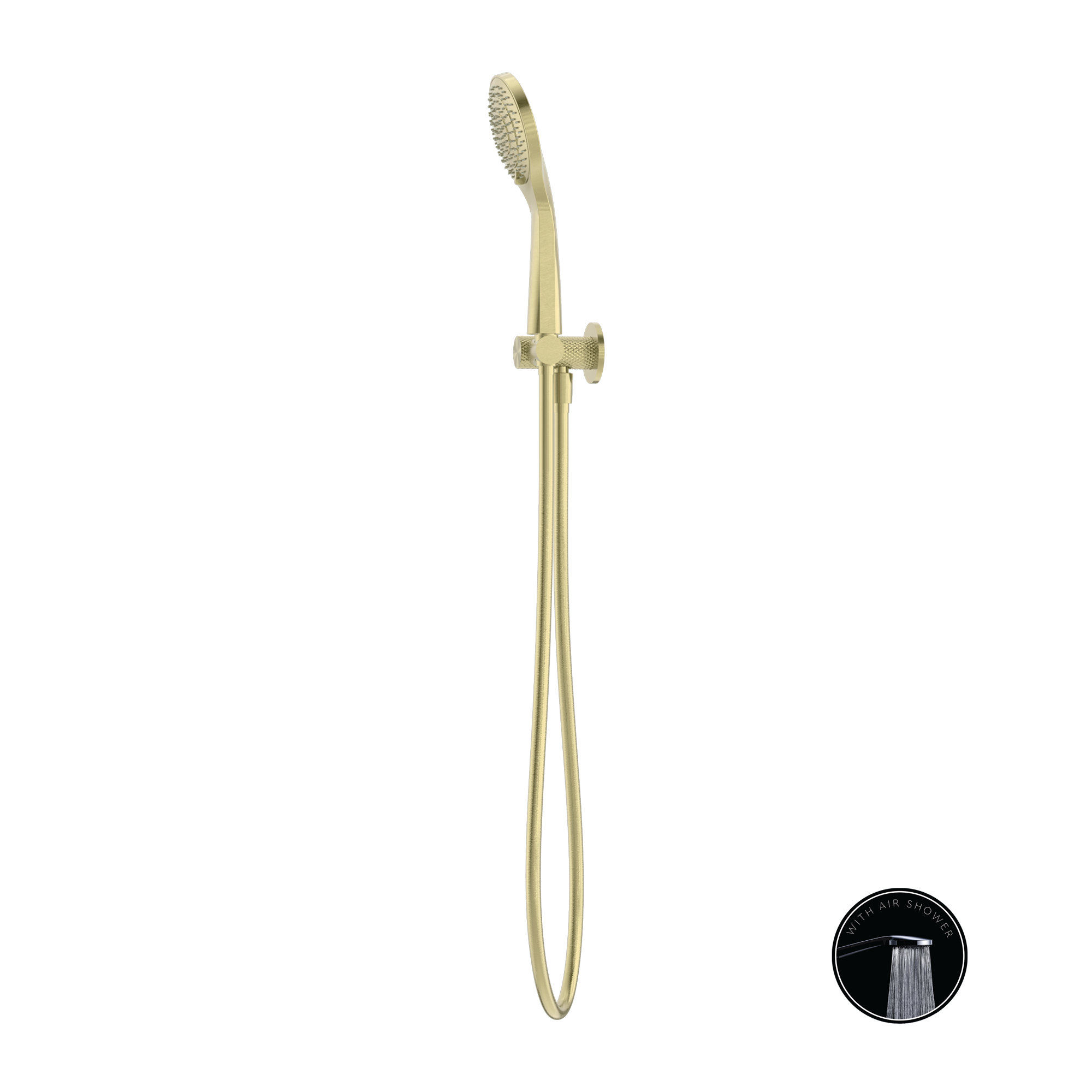 Nero Opal Shower On Bracket With Air Shower - Brushed Gold - NR251905BG