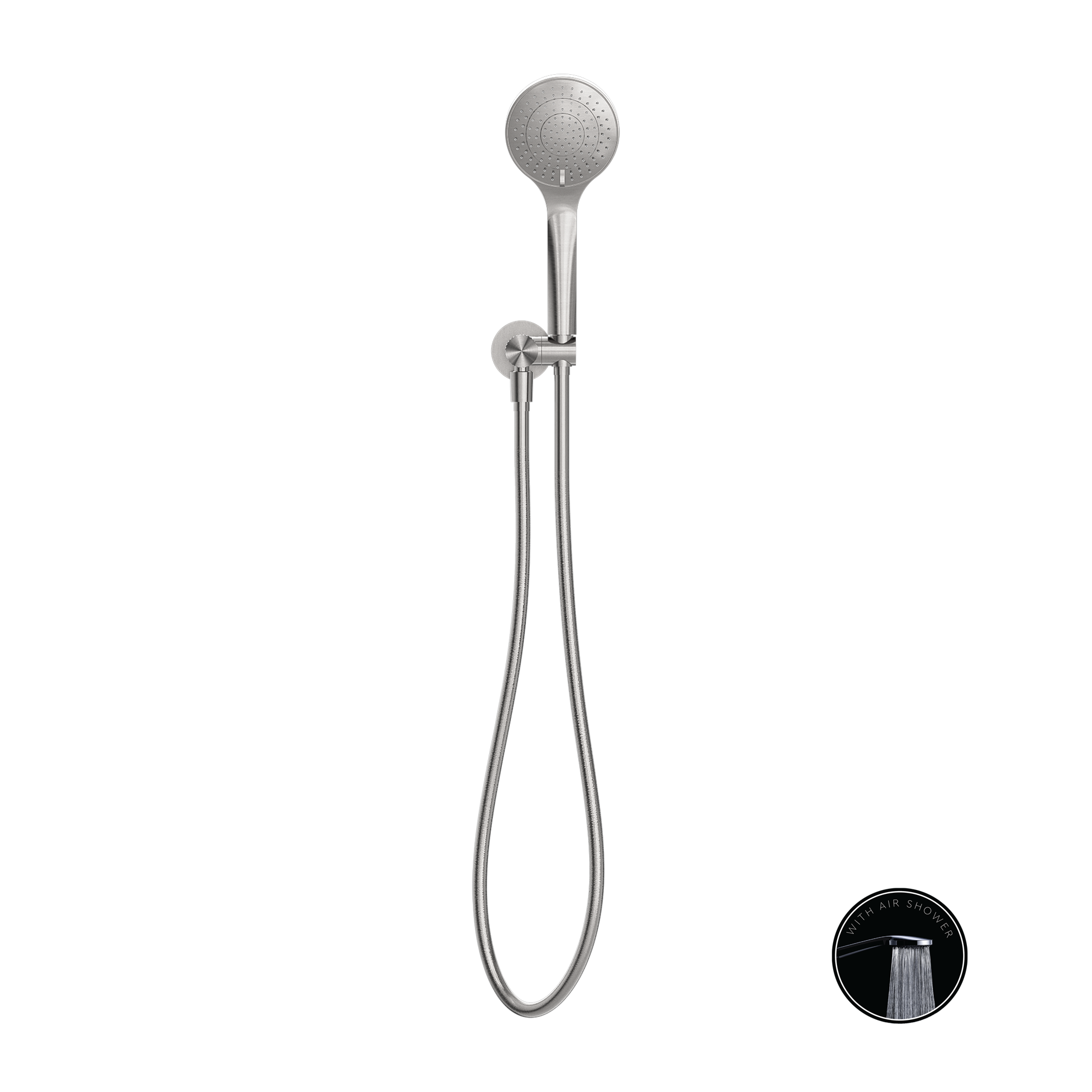 Nero Opal Shower On Bracket With Air Shower - Brushed Nickel - NR251905BN