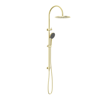 Nero Opal Twin Shower With Air Shower II - Brushed Gold - NR251905HBG