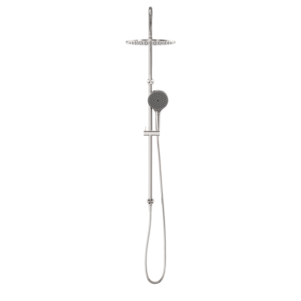 Nero Opal Twin Shower With Air Shower II - Brushed Nickel - NR251905HBN