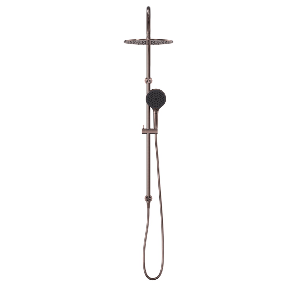 Nero Opal Twin Shower With Air Shower II - Brushed Bronze - NR251905HBZ
