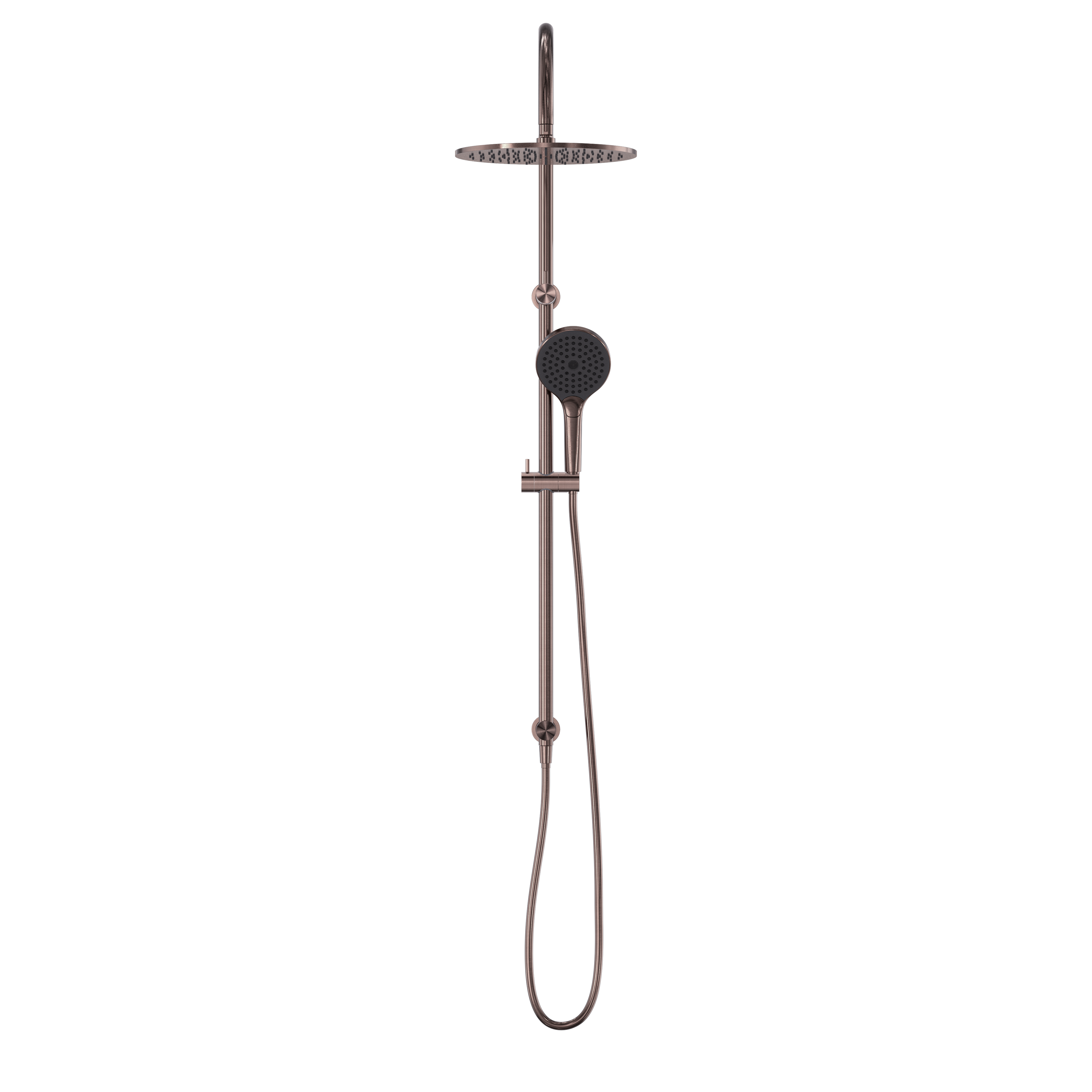 Nero Opal Twin Shower With Air Shower II - Brushed Bronze - NR251905HBZ