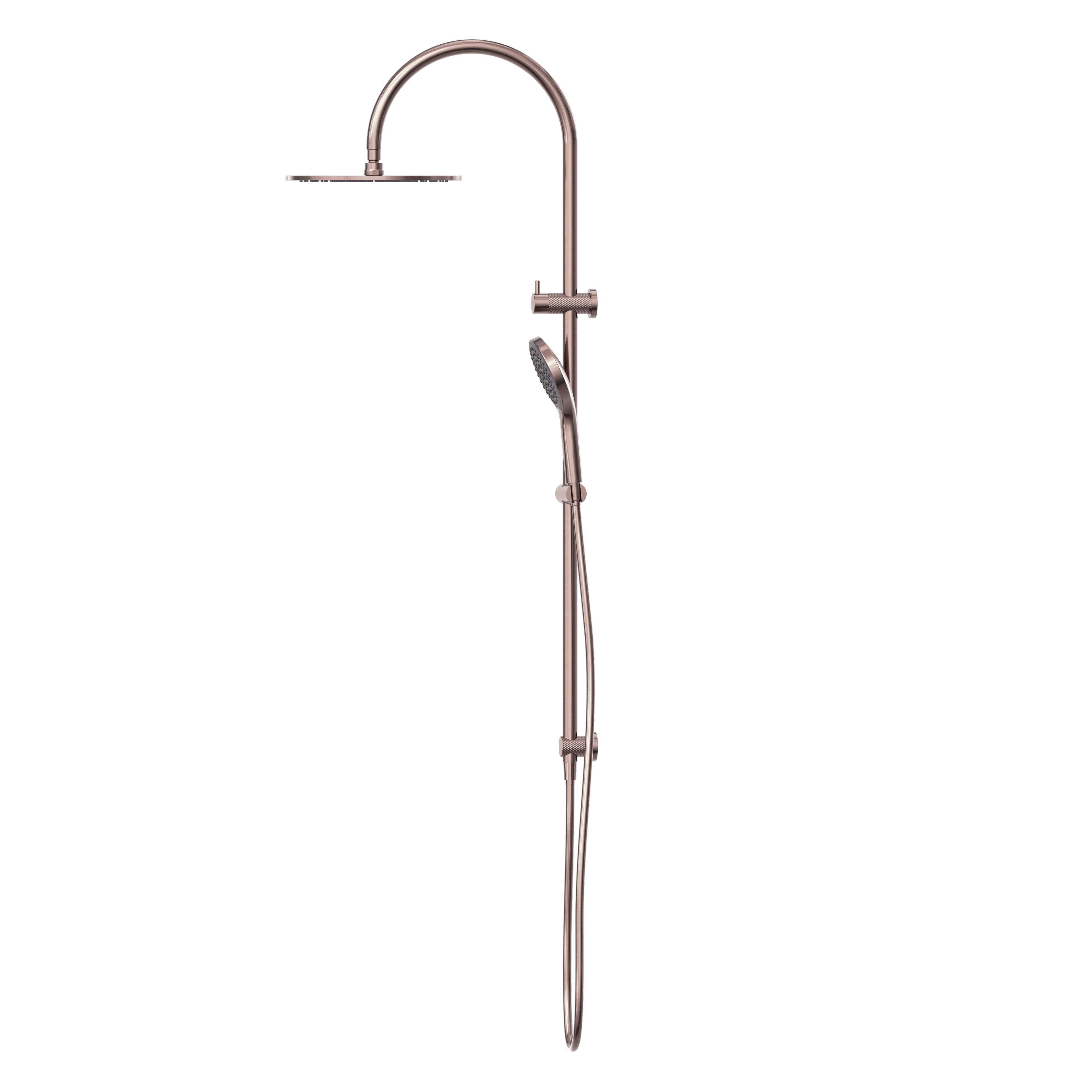 Nero Opal Twin Shower With Air Shower II - Brushed Bronze - NR251905HBZ