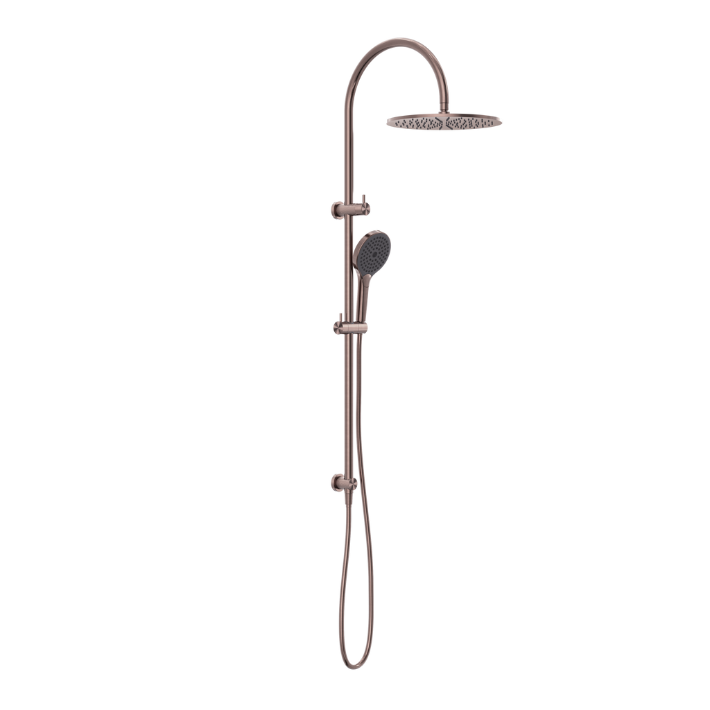 Nero Opal Twin Shower With Air Shower II - Brushed Bronze - NR251905HBZ