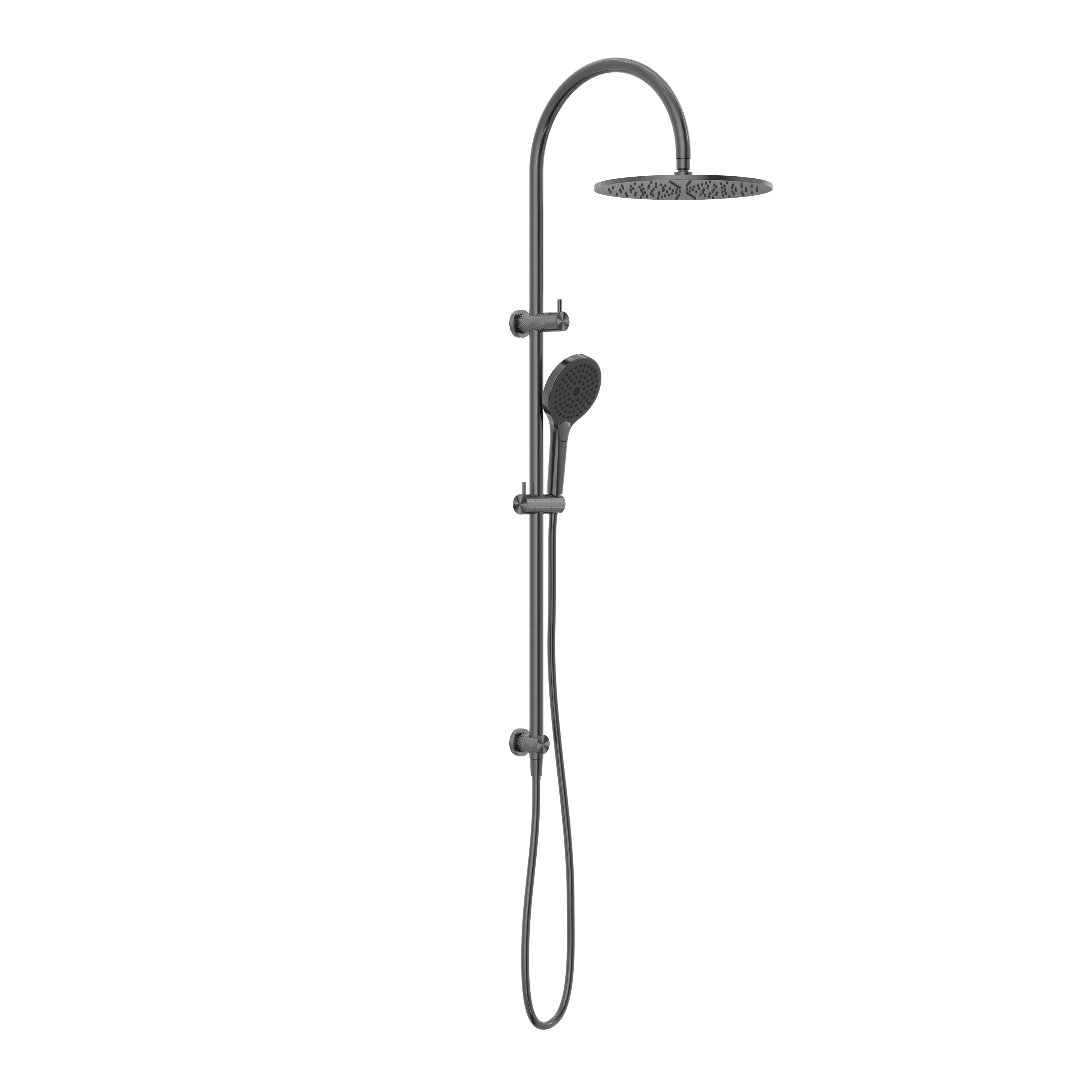 Nero Opal Twin Shower With Air Shower II - Graphite - NR251905HGR