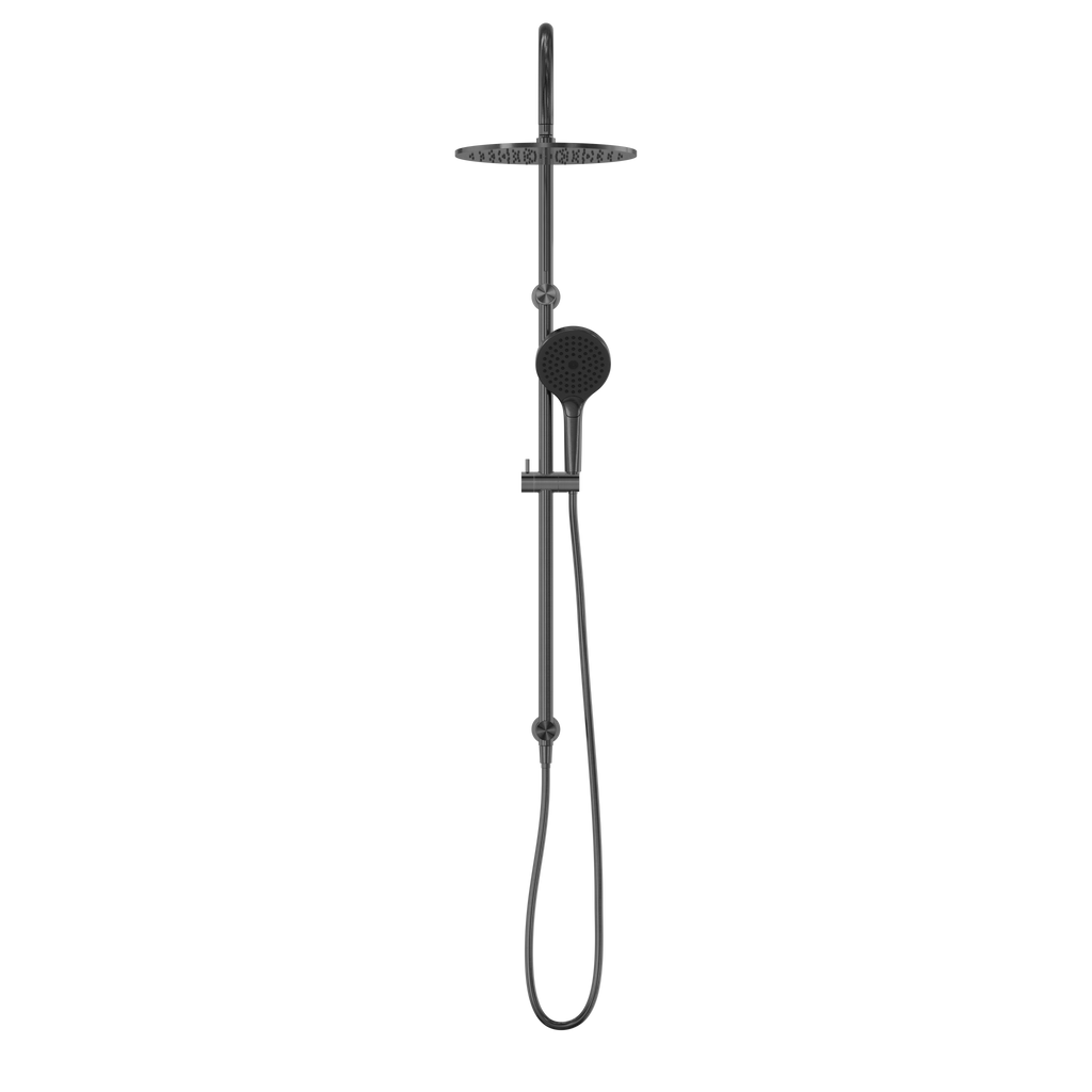 Nero Opal Twin Shower With Air Shower II - Graphite - NR251905HGR