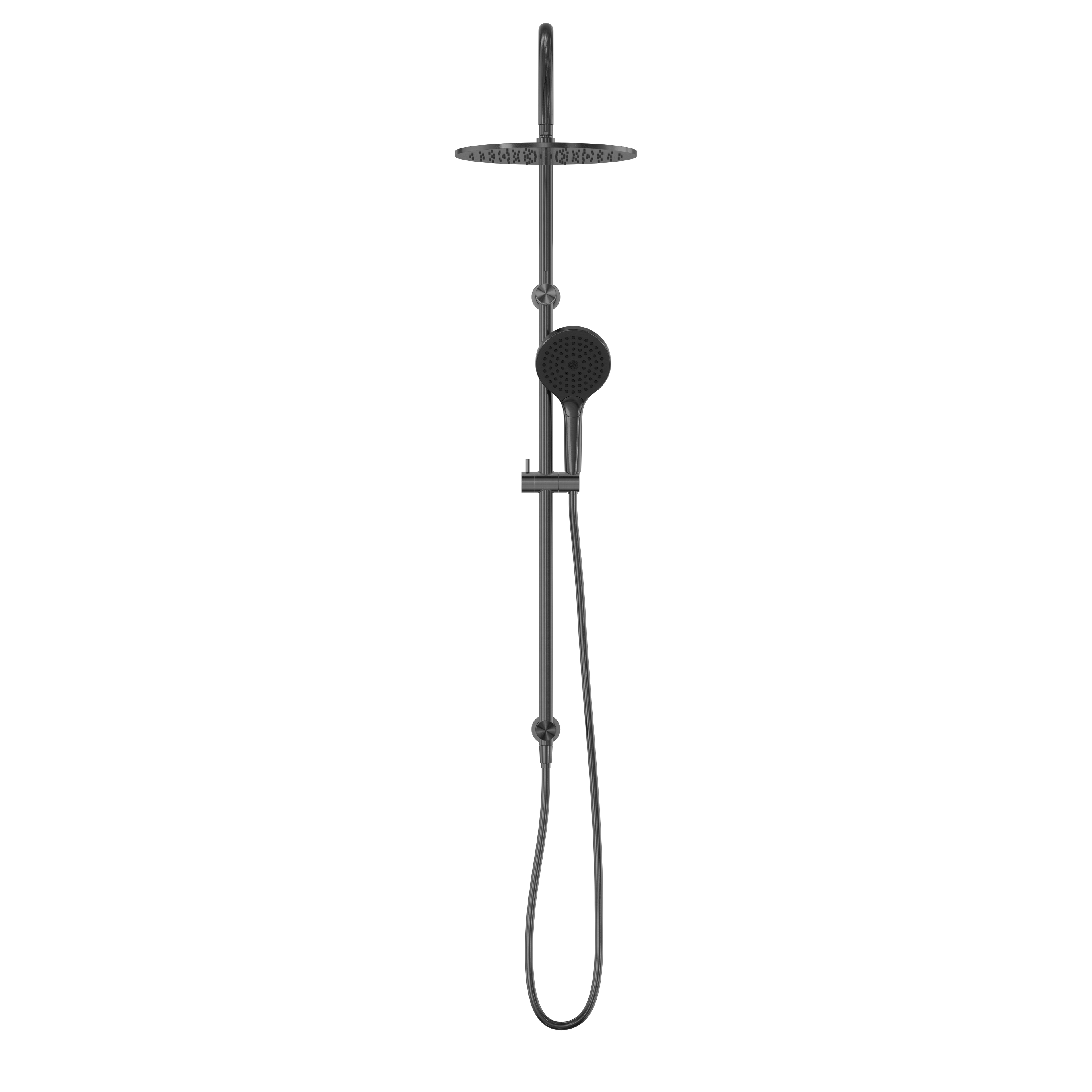 Nero Opal Twin Shower With Air Shower II - Graphite - NR251905HGR