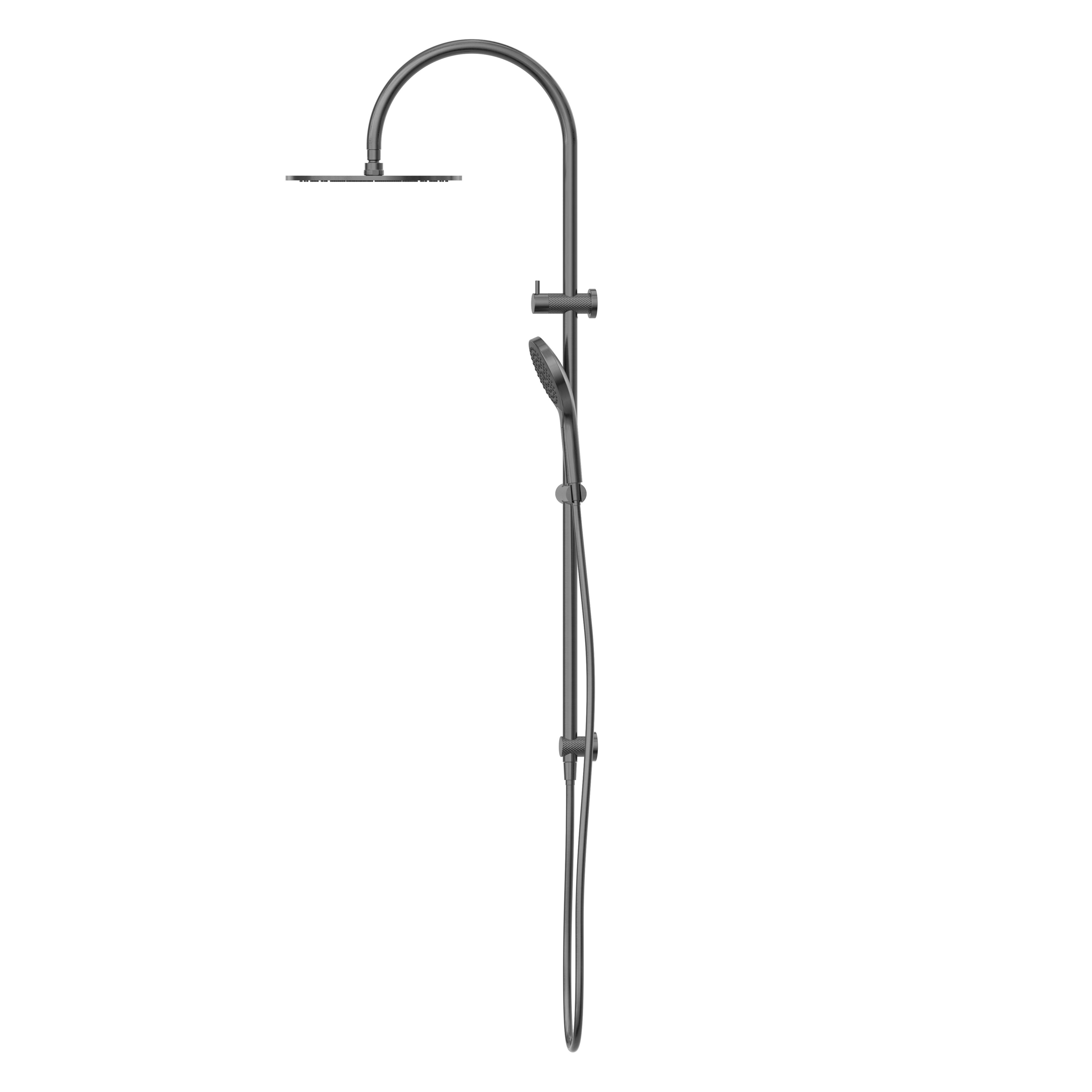 Nero Opal Twin Shower With Air Shower II - Graphite - NR251905HGR