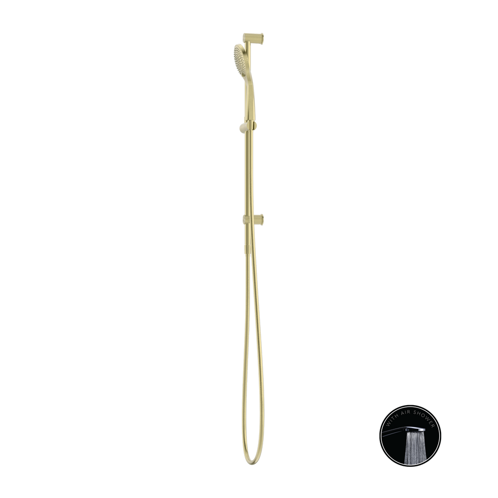Nero Opal Shower Rail With Air Shower - Brushed Gold - NR251905aBG