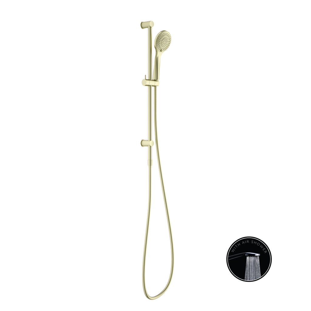 Nero Opal Shower Rail With Air Shower - Brushed Gold - NR251905aBG
