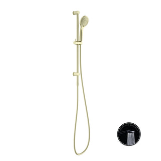 Nero Opal Shower Rail With Air Shower - Brushed Gold - NR251905aBG