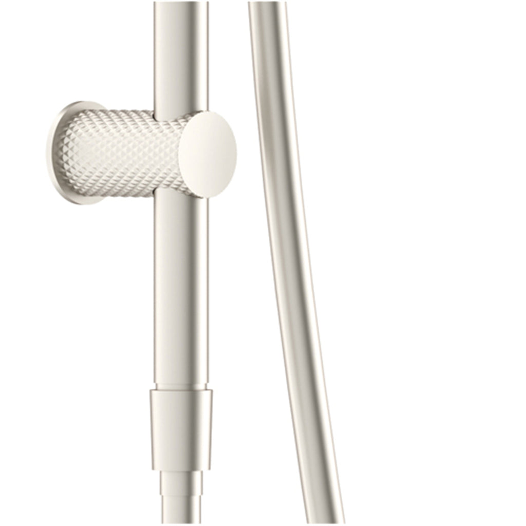 Nero Opal Shower Rail With Air Shower - Brushed Nickel - NR251905aBN