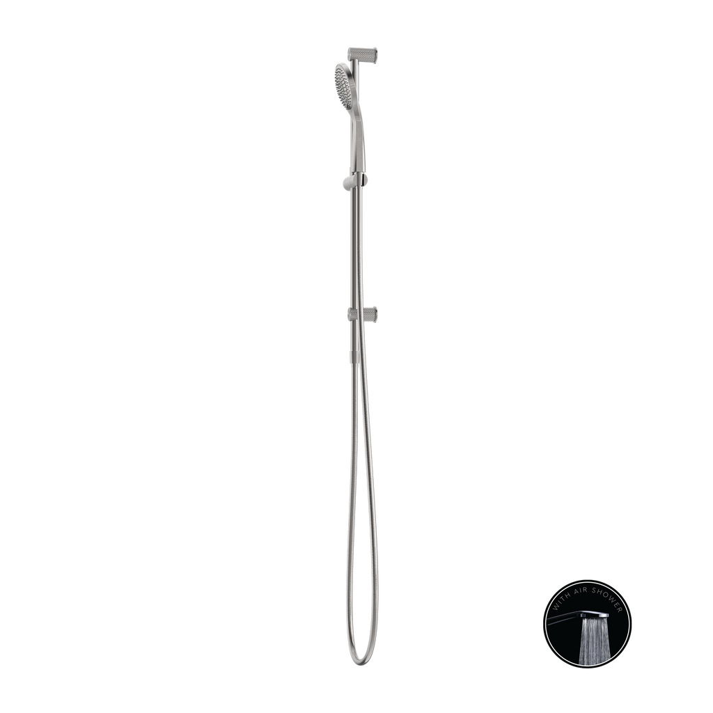 Nero Opal Shower Rail With Air Shower - Brushed Nickel - NR251905aBN