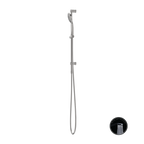 Nero Opal Shower Rail With Air Shower - Brushed Nickel - NR251905aBN