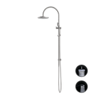 Nero Opal Twin Shower With Air Shower - Brushed Nickel - NR251905bBN