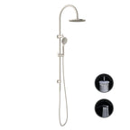 Nero Opal Twin Shower With Air Shower - Brushed Nickel - NR251905bBN
