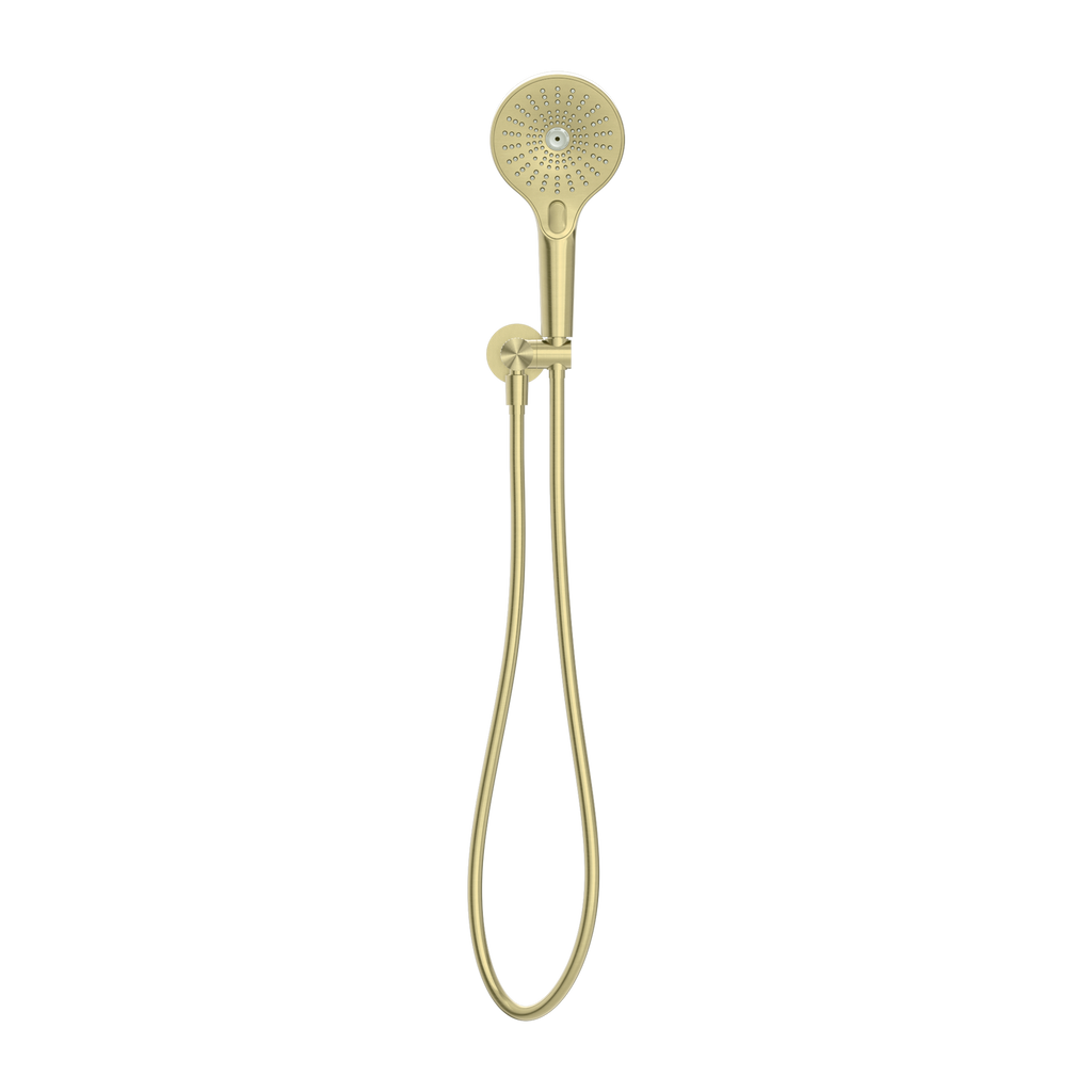 Nero Opal Shower On Bracket - Brushed Gold - NR251905cBG