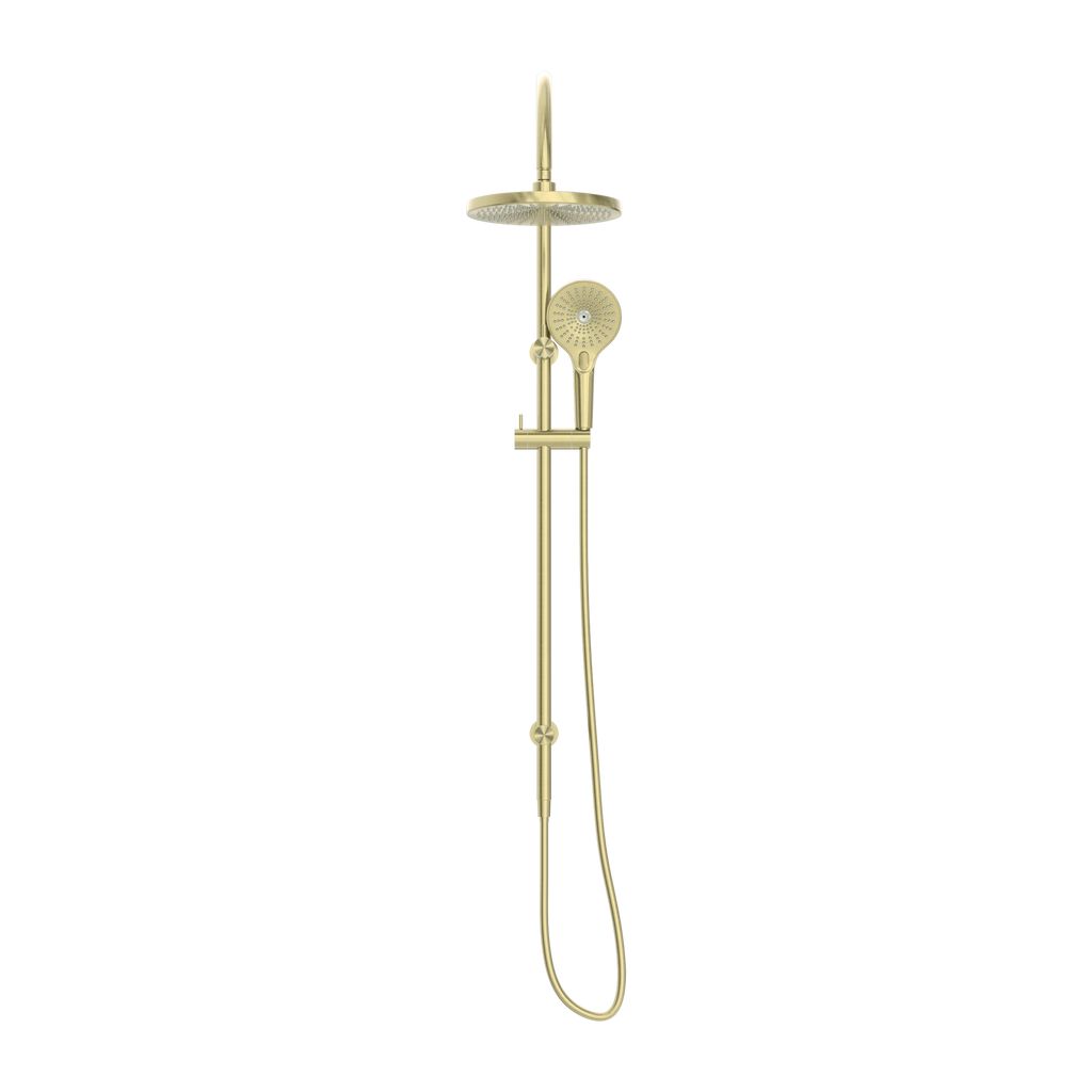 Nero Opal Twin Shower - Brushed Gold - NR251905eBG