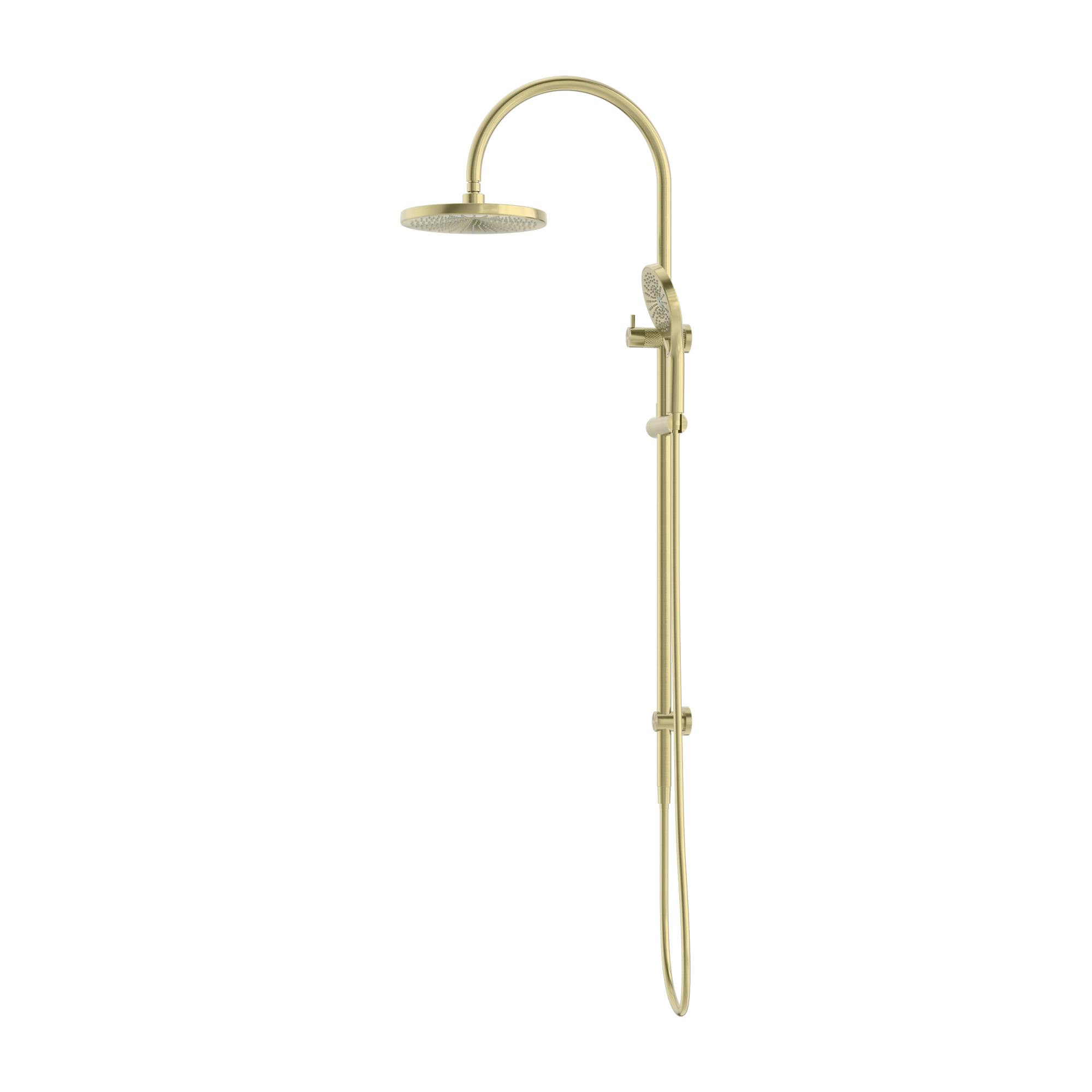 Nero Opal Twin Shower - Brushed Gold - NR251905eBG