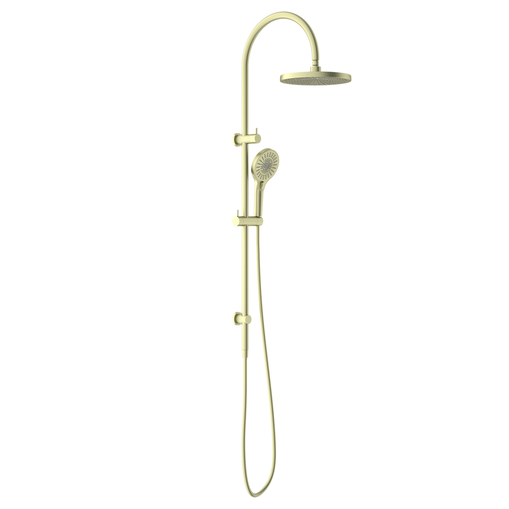 Nero Opal Twin Shower - Brushed Gold - NR251905eBG