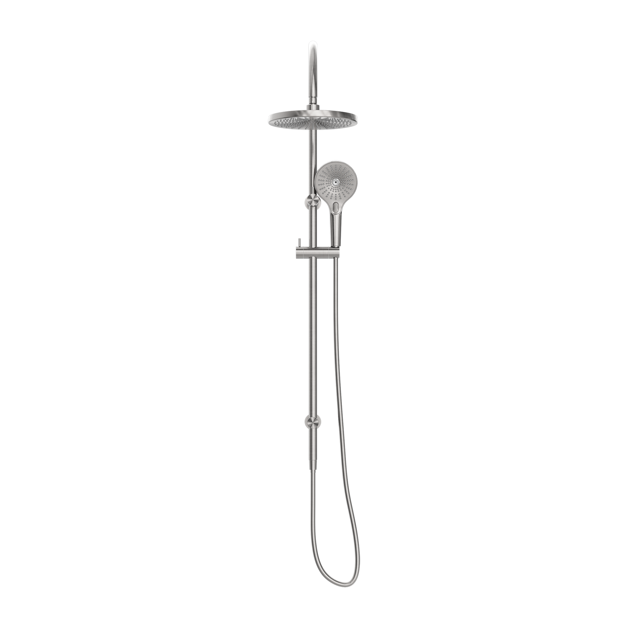 Nero Opal Twin Shower - Brushed Nickel - NR251905eBN