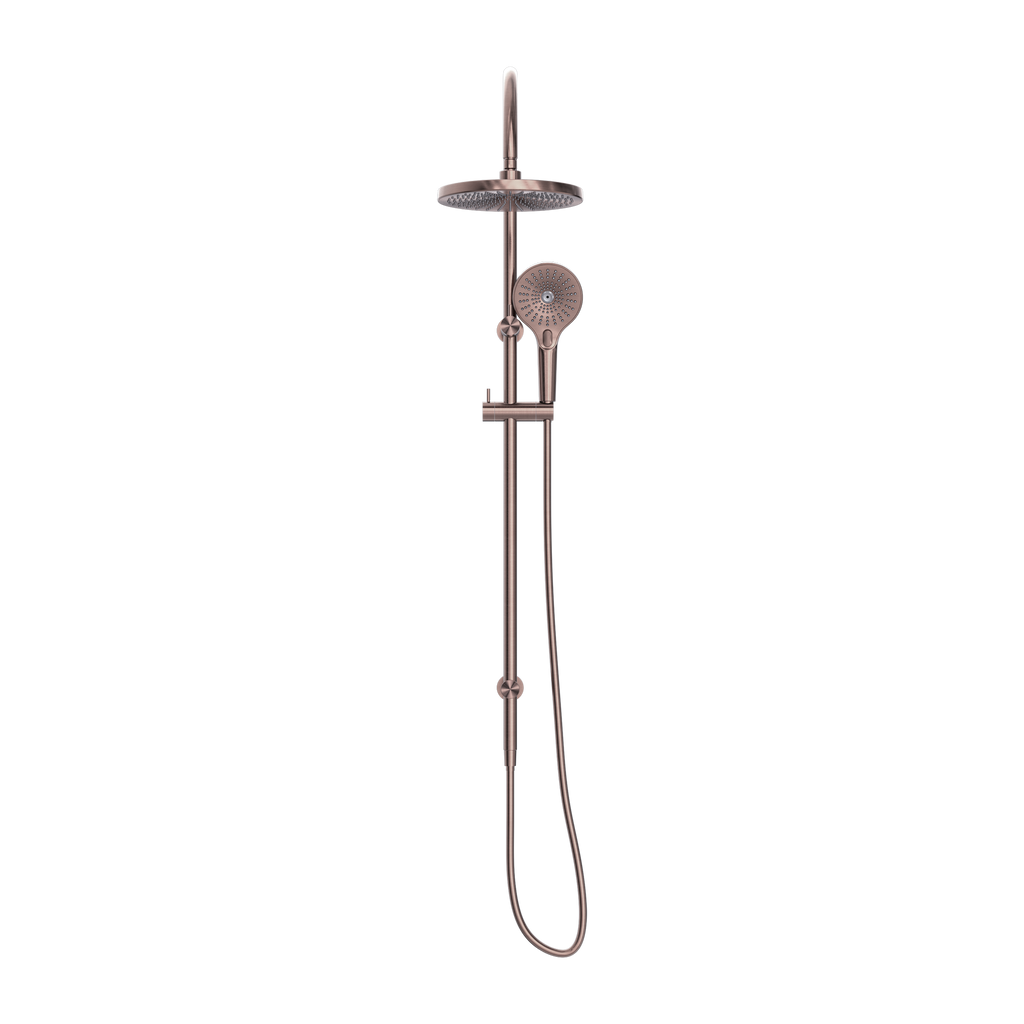 Nero Opal Twin Shower - Brushed Bronze - NR251905eBZ