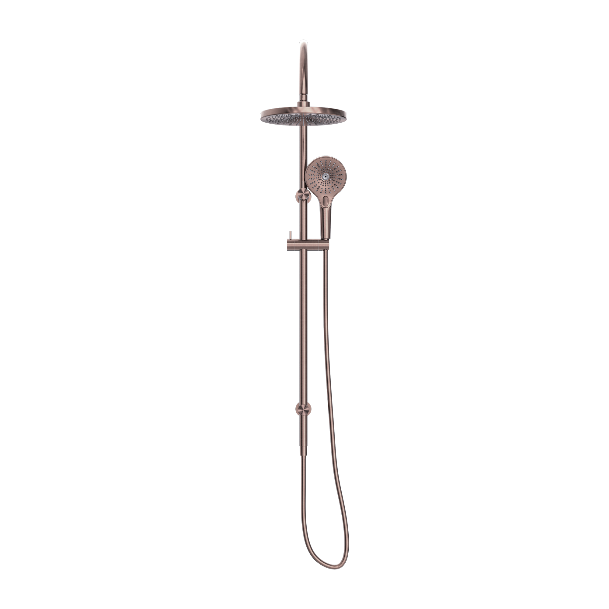 Nero Opal Twin Shower - Brushed Bronze - NR251905eBZ
