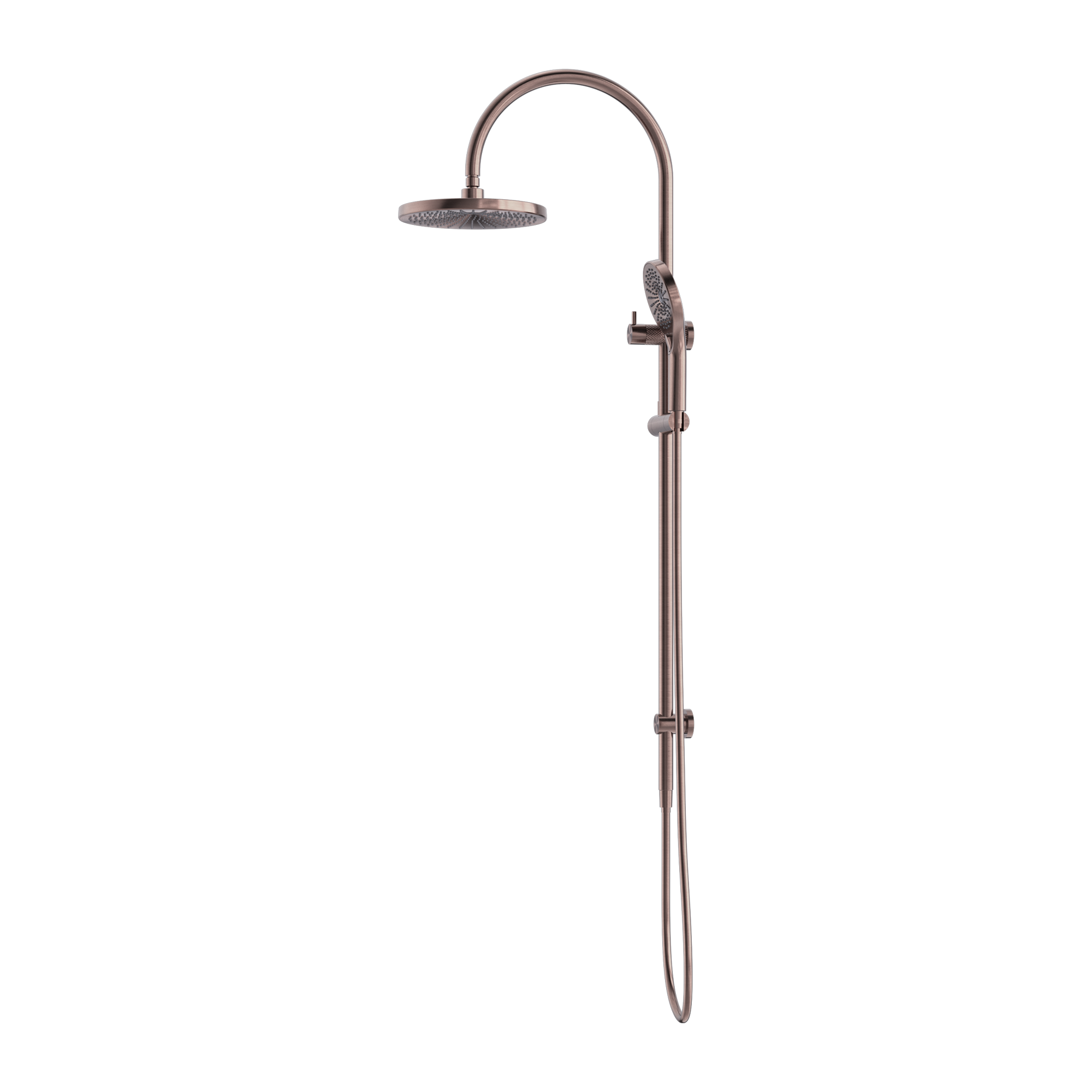 Nero Opal Twin Shower - Brushed Bronze - NR251905eBZ