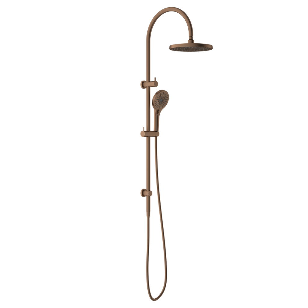 Nero Opal Twin Shower - Brushed Bronze - NR251905eBZ