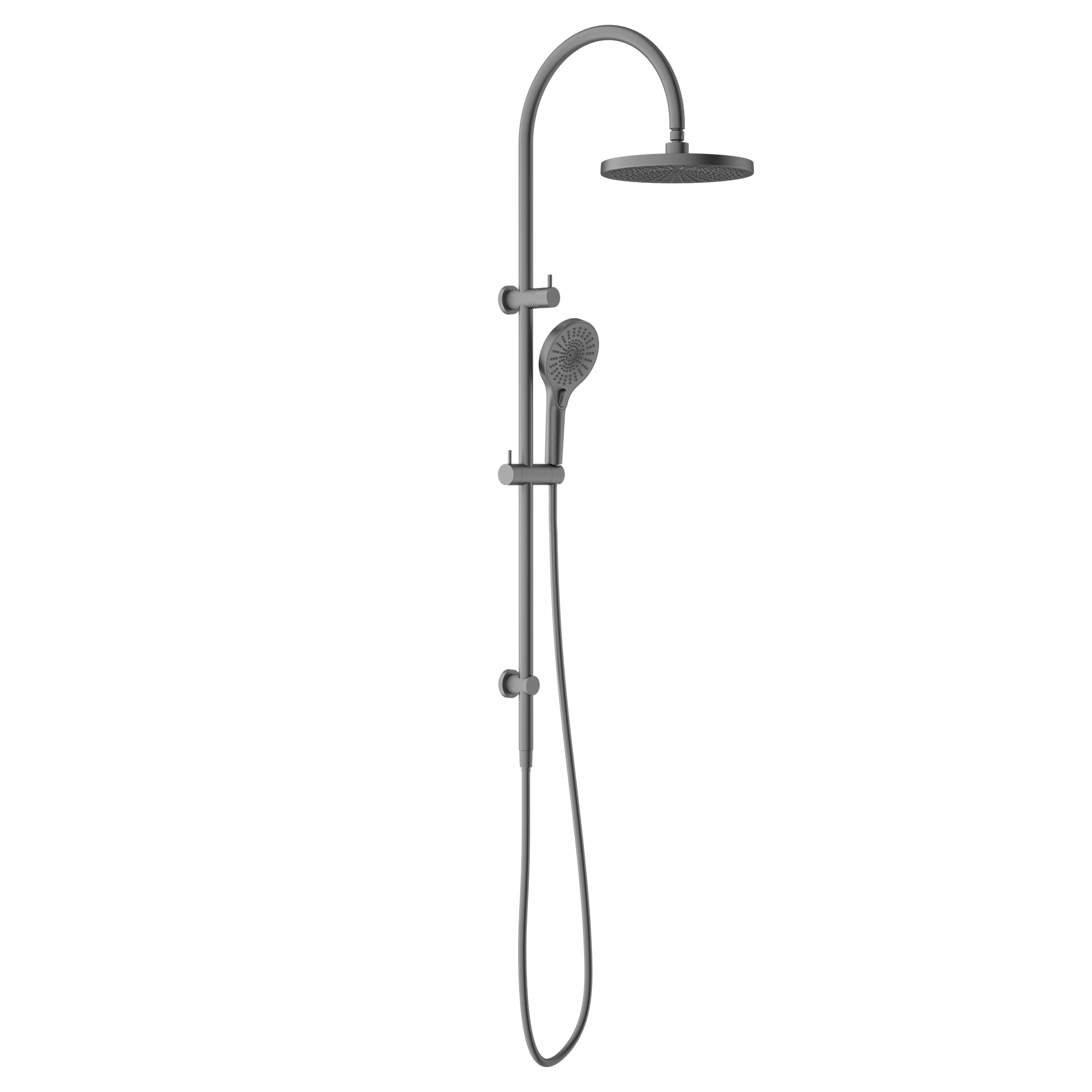 Nero Opal Twin Shower - Graphite - NR251905eGR
